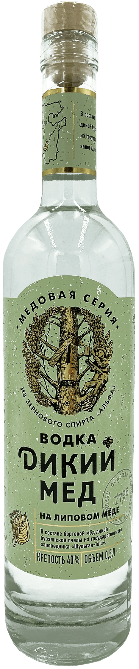 Дикий мёд на липовом мёде 0.5 л