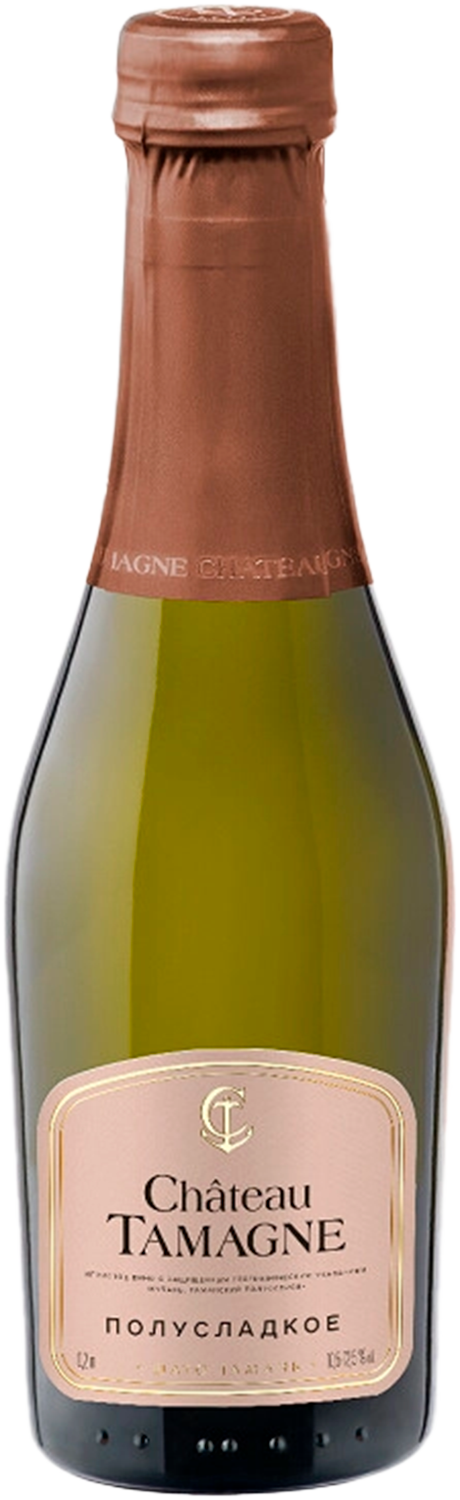 Шато Тамань Полусладкое Кубань. Таманский Полуостров ЗГУ Кубань-Вино 0.2 л