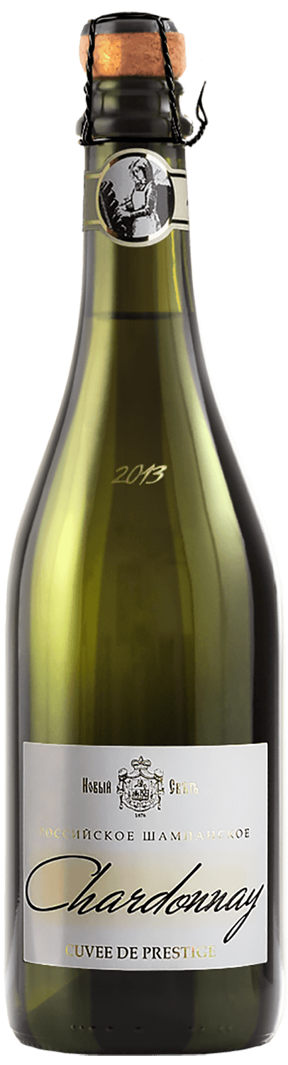 Кюве де Престиж Шардоне Коллекционное Российское Шампанское Экстра Брют Новый Свет 0.75 л