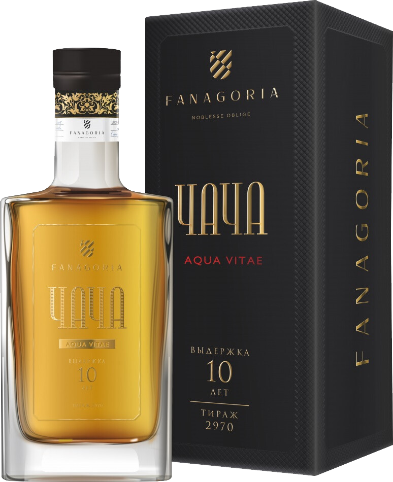Чача Аква Витае 10 лет Фанагория в подарочной упаковке 0.7 л