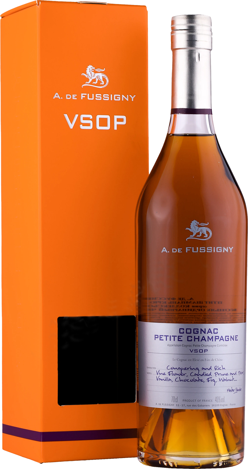А де Фуссиньи Коллексьон Пти Шампань Коньяк VSOP в подарочной упаковке 0.7&nbsp;л