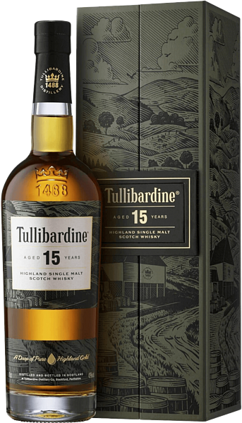 Tullibardine Highland Single Malt Scotch Whisky 15 y.o. (gift box), 0.7 л