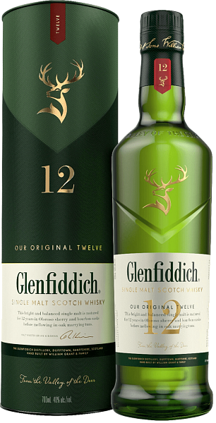 Glenfiddich 12 y.o. Single Malt Scotch Whisky (gift box), 0.7 л в Краснодаре
