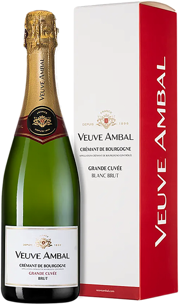 Grande Cuvee Blanc Cremant de Bourgogne AOC Brut Veuve Ambal (gift box), 0.75 л в Краснодаре