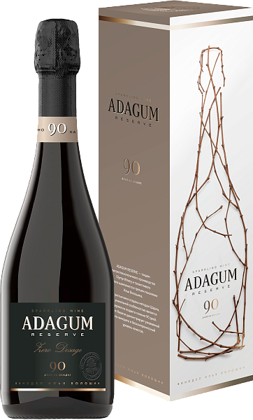 Игристое вино Adagum Reserve Zero Dosage (Подарочная упаковка), 0.75 л в Краснодаре