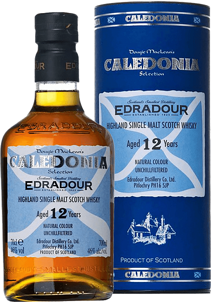 Edradour Caledonia Highland Single Malt Scotch Whisky 12 y.o. (gift box), 0.7 л в Краснодаре