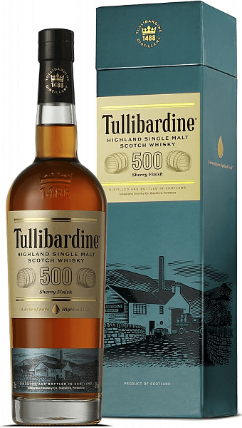 Tullibardine 500 Sherry Finish Highland Single Malt Scotch Whisky (gift box), 0.7 л